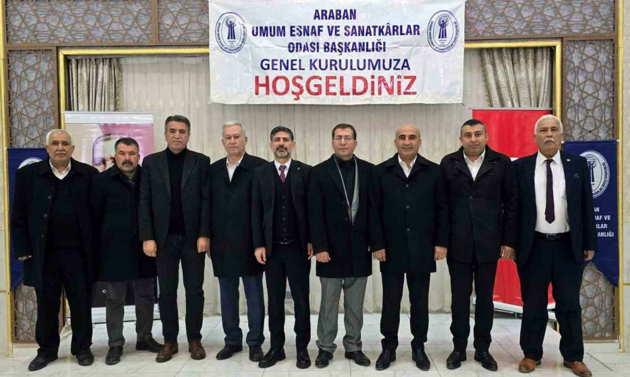 Gaziantep’in Araban ilçesinde yapılan Umum Esnaf ve Sanatkarlar Odası’nın genel