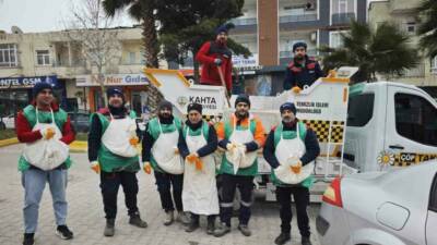 Kahta Belediyesi, ilçede beklenen kar yağışı nedeniyle tedbir aldı.