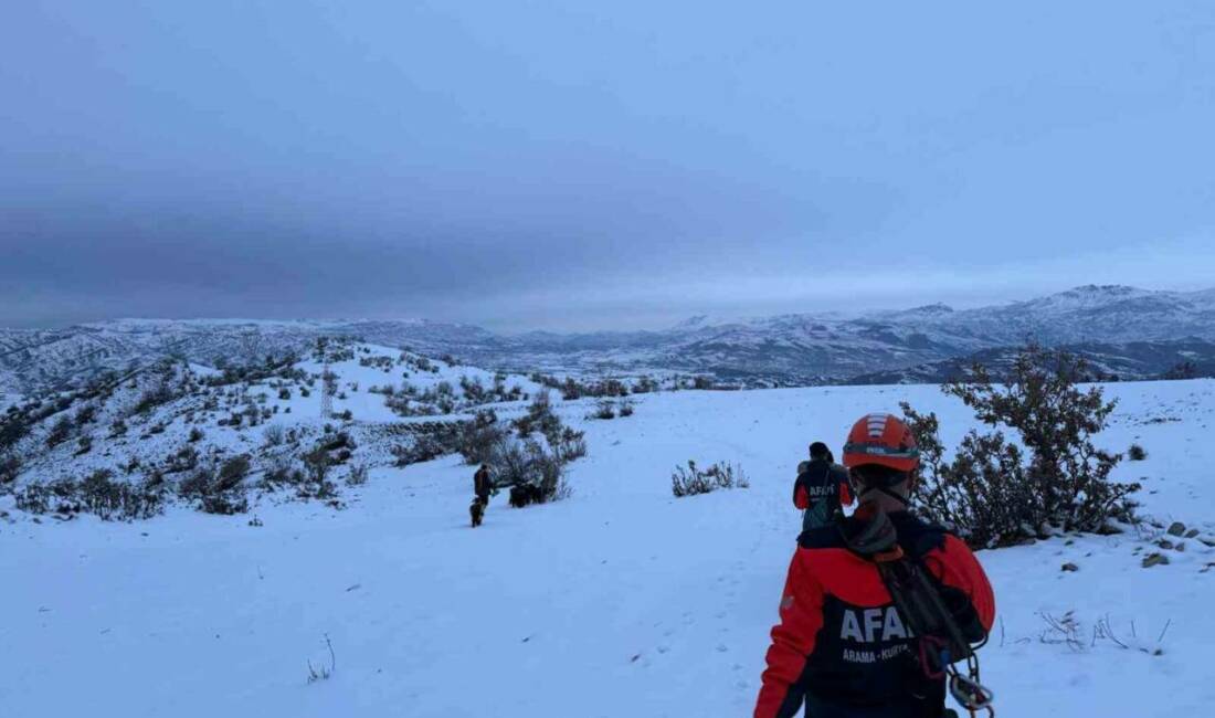 Siirt Baykan ilçesinde 9 keçisiyle 3 gündür mahsur kalan çoban