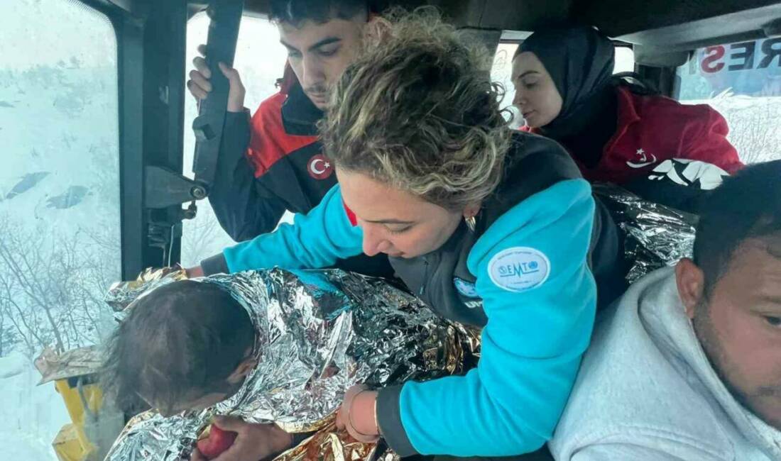 Siirt’in Baykan ilçesinde GES tesisine giden bir çalışan, ekiplerin 5,5