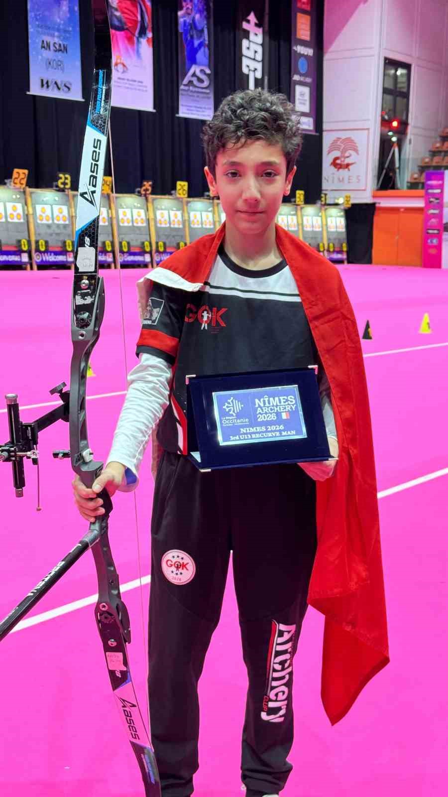 Gaziantep Kolej Vakfı Özel Ortaokulu öğrencisi Mehmet Akif Şahin, katıldığı