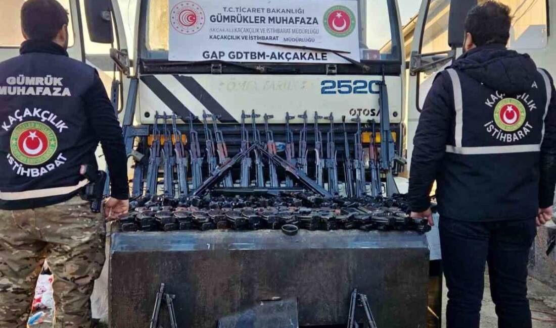 Akçakale Gümrük Muhafaza Kaçakçılık ve İstihbarat Müdürlüğü ekipleri tarafından, Türkiye’ye