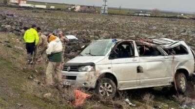 Iraklı Turistleri taşıyan Minibüs'ün devrilmesi sonucu meydana gelen trafik kazasında
