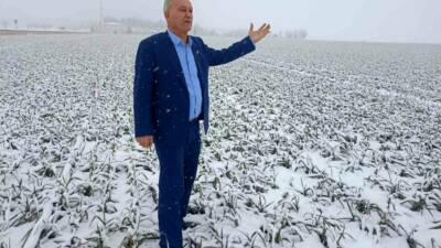 Gaziantep’in Araban ilçesinde üst üste etkili olan kar yağışı AB