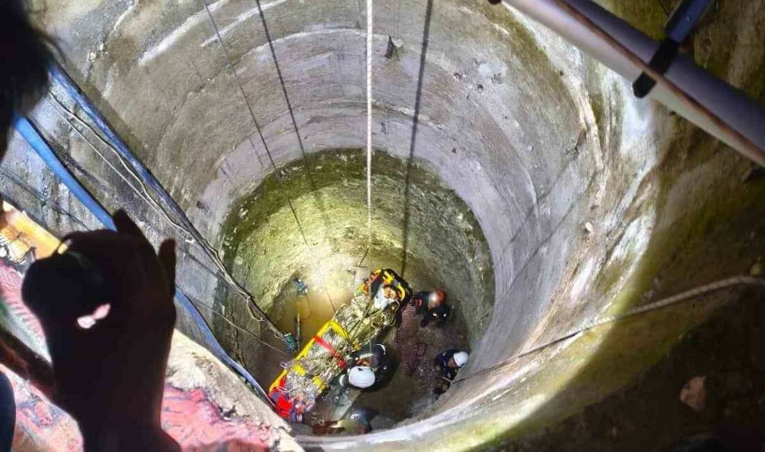 Adıyaman’ın Kahta ilçesinde metrelerce derinlikteki kuyuya düşen genç, yapılan operasyonla