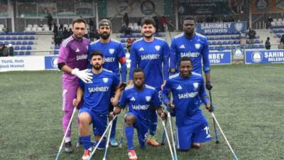 Şahinbey Belediye Spor Kulübü Ampute Futbol Takımı kendi evinde TSK