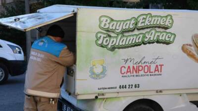 Şanlıurfa’da Haliliye Belediyesi tarafından ekmek israfını önlemek amacıyla yürütülen "Bayat