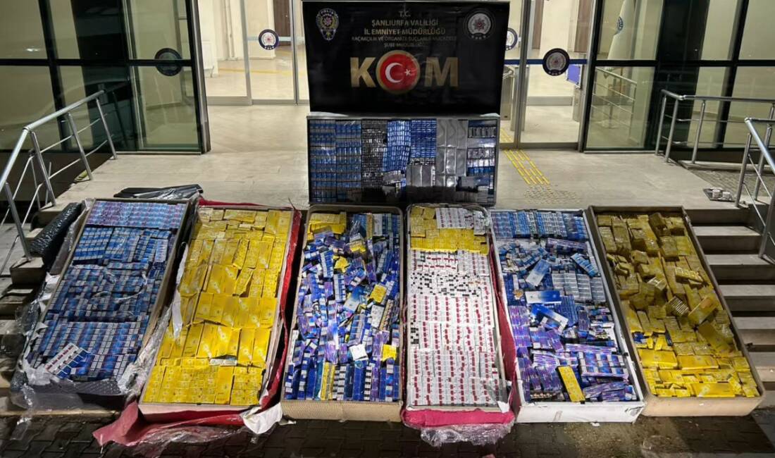 Şanlıurfa’da polis ekipleri tarafından gerçekleştirilen operasyonda piyasa değeri 3 buçuk