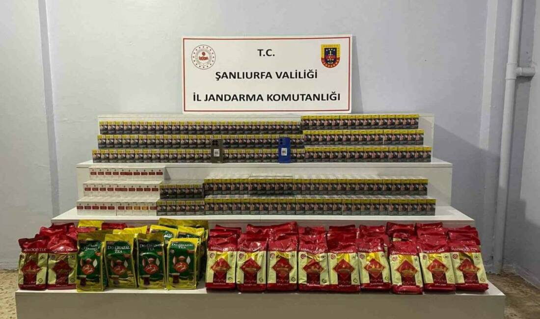 Şanlıurfa’da jandarma tarafından tütün ve alkol kaçakçılarına yönelik yürütülen çalışmalar