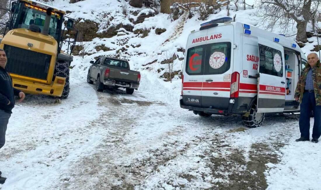 Batman’ın Sason ilçesine bağlı Kaleyolu köyünde aniden rahatsızlanan bir vatandaş