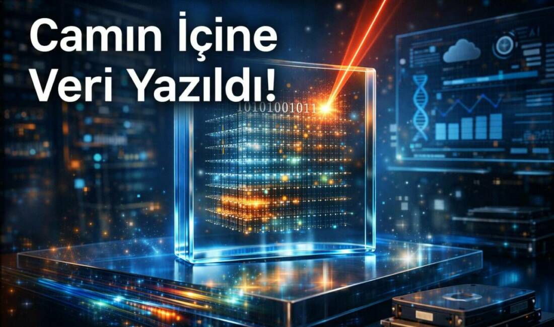 Bilim insanları camın içine lazerle veri yazmayı başardı. Yaklaşık 5