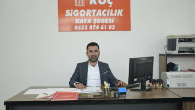 Koç Sigortacılık Kaya Şubesi temsilcisi Coşkun Kaya, araç sahiplerine sigorta
