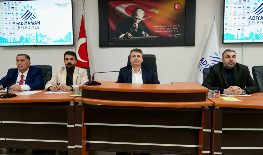 Adıyaman Belediye Başkanı Abdurrahman Tutdere, Şubat ayı Belediye Meclisi toplantısında