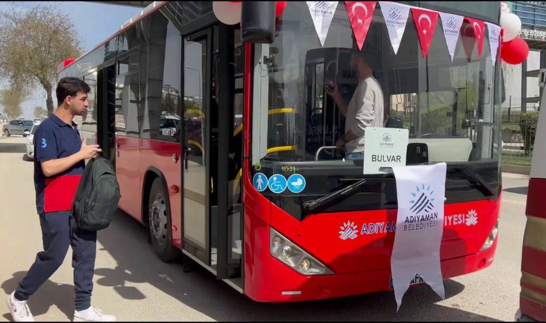 Adıyaman Belediyesi, toplu ulaşımda özellikle öğrencilerin daha ekonomik ve daha