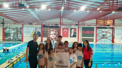 6 Şubat depremlerinin ardından azimle spora tutunan Adıyaman Belediyespor Yüzme