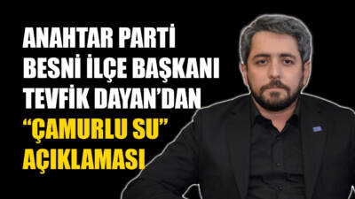 Tevfik Dayan, ilçede yoğun yağışların ardından musluklardan çamurlu su akmasına