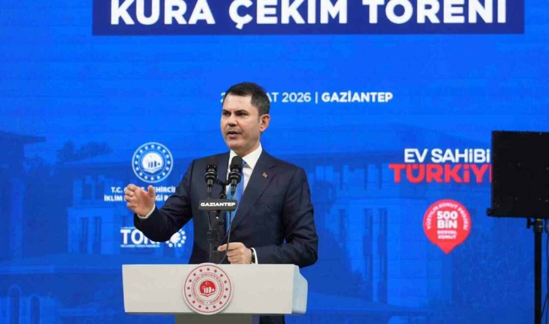 Çevre, Şehircilik ve İklim Değişikliği Bakanı Murat Kurum, Gaziantep’te katıldığı