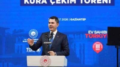 Çevre, Şehircilik ve İklim Değişikliği Bakanı Murat Kurum, Gaziantep’te katıldığı