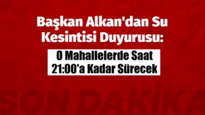 Besni Belediye Başkanı Reşit Alkan, Erkenek suyu ana arter hattında