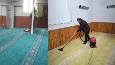 Besni Belediyesi, Ramazan ayı öncesinde ilçedeki camilerde kapsamlı temizlik çalışması