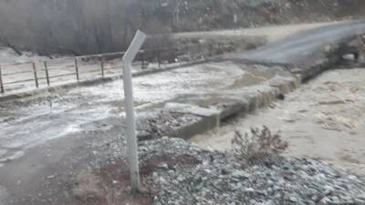 Adıyaman’ın Sincik ilçesinde etkili olan şiddetli yağışların ardından Taşkale, Subaşı