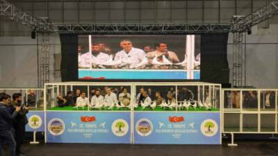 Gaziantep’te, Şehitkamil Belediyesi ev sahipliğinde 29. Türkiye Filo Güvercin Güzellik