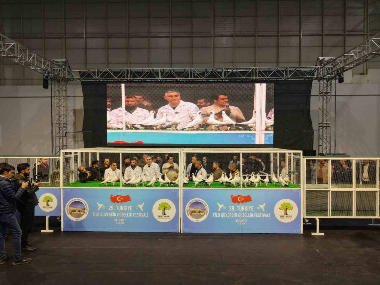 Gaziantep’te, Şehitkamil Belediyesi ev sahipliğinde 29. Türkiye Filo Güvercin Güzellik