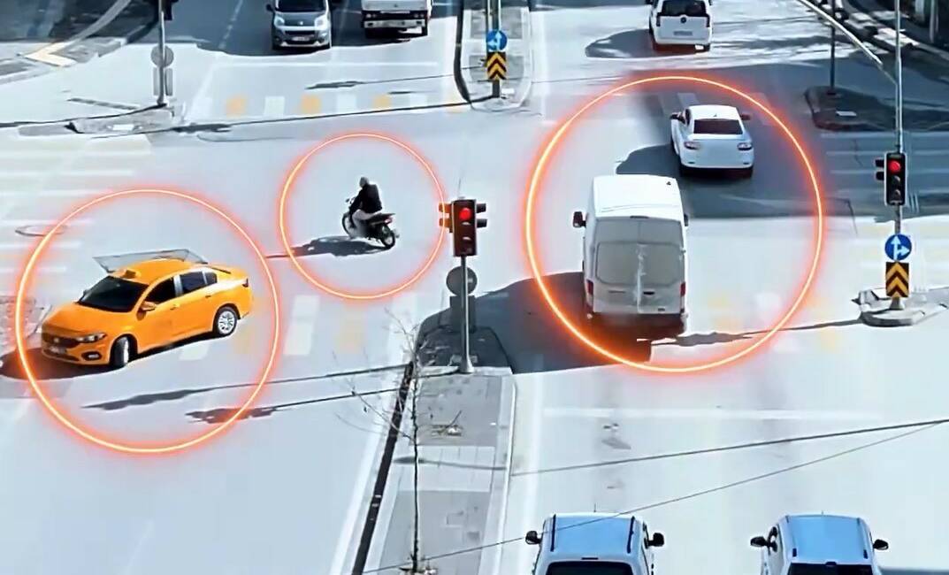 Gaziantep’te son bir hafta içerisinde kırmızı ışık ihlali yaptığı tespit