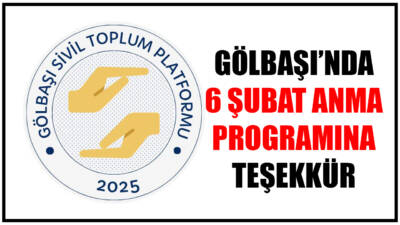 Gölbaşı Sivil Toplum Platformu Başkanı Mustafa Vakkas Atalay, 6 Şubat