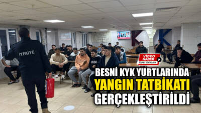 Yangın güvenlik önlemleri kapsamında, Besni Servi Mehmet Erdemoğlu KYK Kız