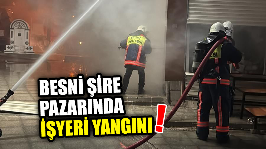 Besni’nin Yeni Besni Mahallesi Şire Pazarı içerisinde bulunan bir bakkal