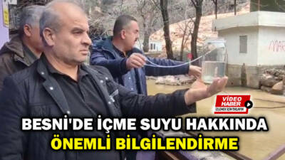 Besni Belediye Başkanı Reşit Alkan, son günlerde etkili olan yağışların