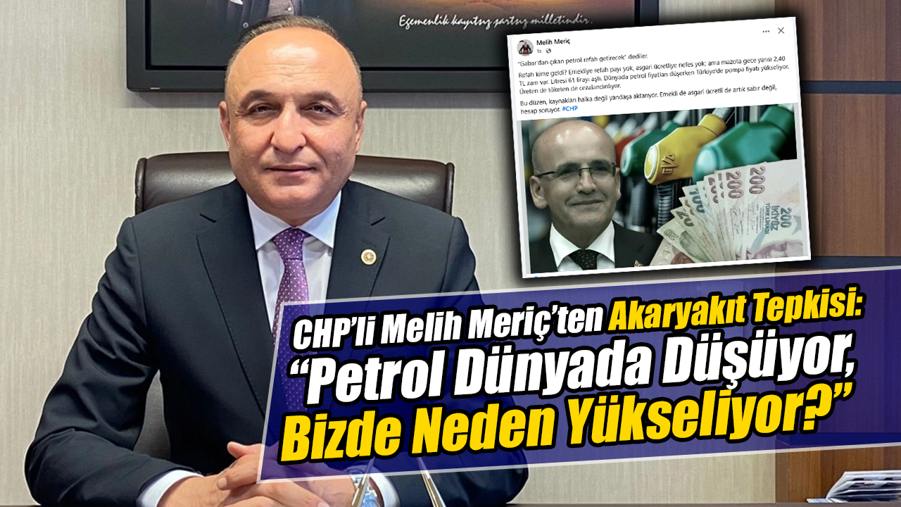 Gaziantep CHP Milletvekili Melih Meriç, sosyal medya hesabından yaptığı paylaşımla