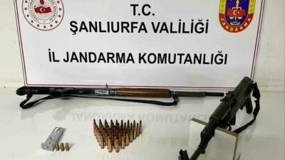 Şanlıurfa İl Jandarma Komutanlığı tarafından "Yasa Dışı ve Ruhsatsız Silahlanmayla