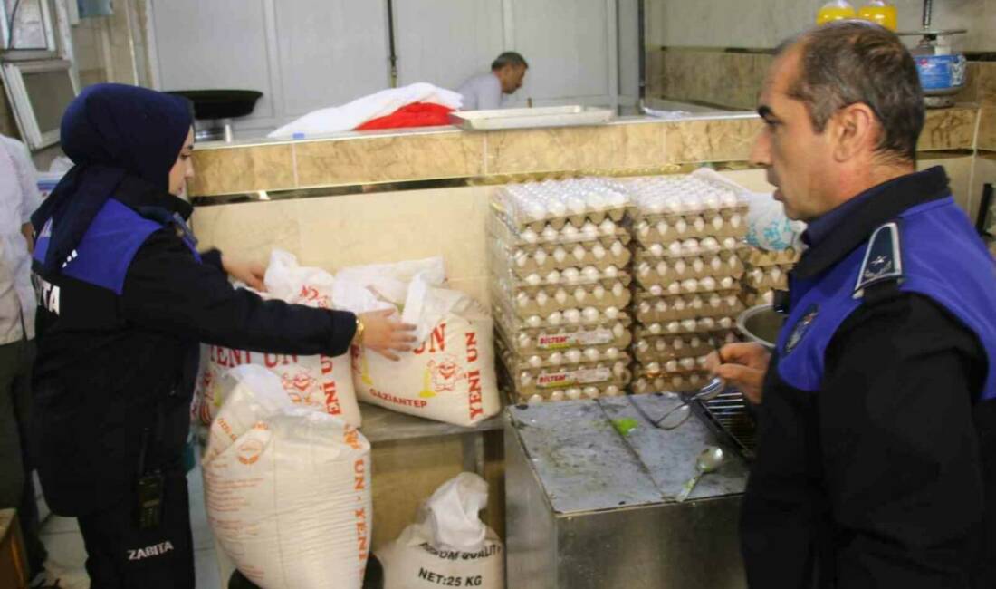 Haliliye Belediyesi Zabıta Müdürlüğü ekipleri, Ramazan ayında artan tatlı üretimi