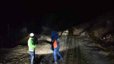 Adıyaman’ın Tut ilçesinde meydana gelen heyelandan dolayı 2 ev tahliye