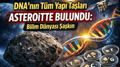 Ryugu asteroidinden getirilen örneklerde DNA’nın temel yapı taşları olan beş