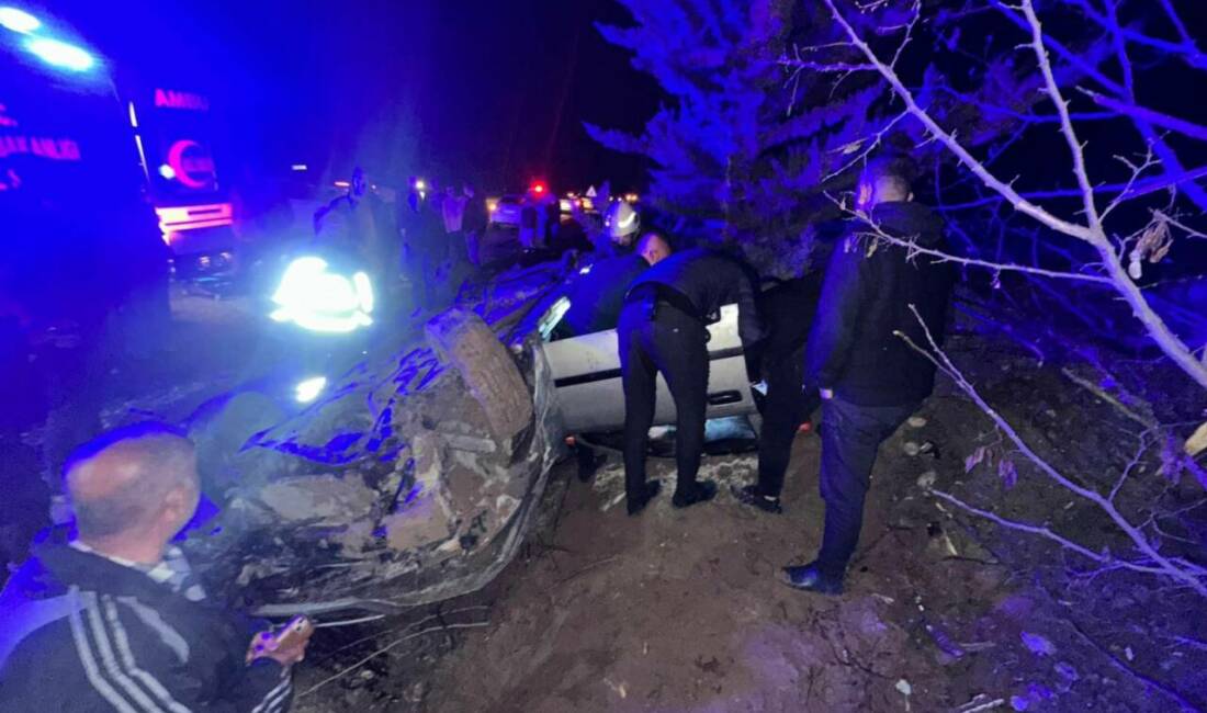 Adıyaman’ın Kahta ilçesinde şarampole yuvarlanan otomobildeki 2 kişi yaralandı.