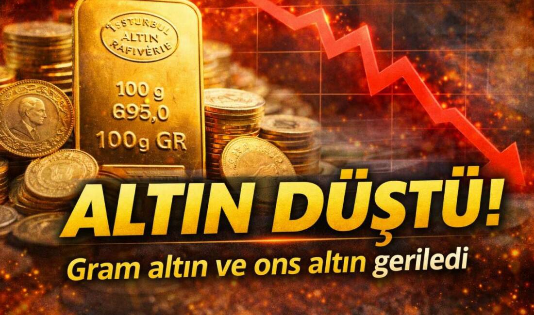 Küresel piyasalarda yaşanan gelişmelerin ardından altın fiyatları yeni güne düşüşle