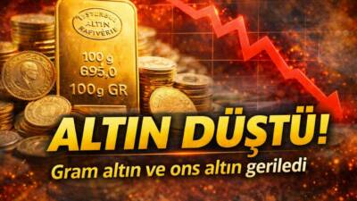 Küresel piyasalarda yaşanan gelişmelerin ardından altın fiyatları yeni güne düşüşle