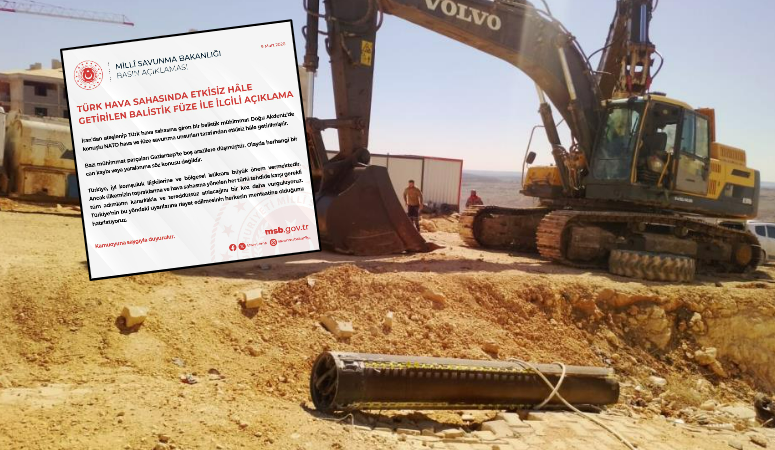 Milli Savunma Bakanlığı (MSB), İran’dan ateşlenerek Türk hava sahasına giren