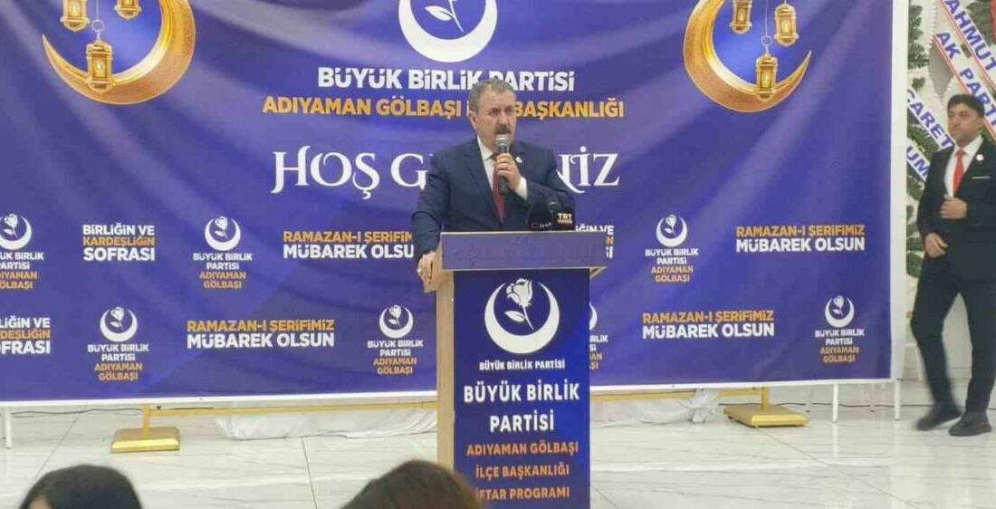 Büyük Birlik Partisi (BBP) Genel Başkanı Mustafa Destici, Adıyaman’ın Gölbaşı