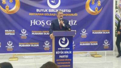 Büyük Birlik Partisi (BBP) Genel Başkanı Mustafa Destici, Adıyaman’ın Gölbaşı
