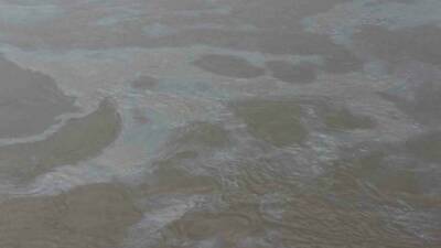 Cizre’deki ham petrol boru hattındaki sızıntı nedeniyle petrol Dicle Nehri'ne