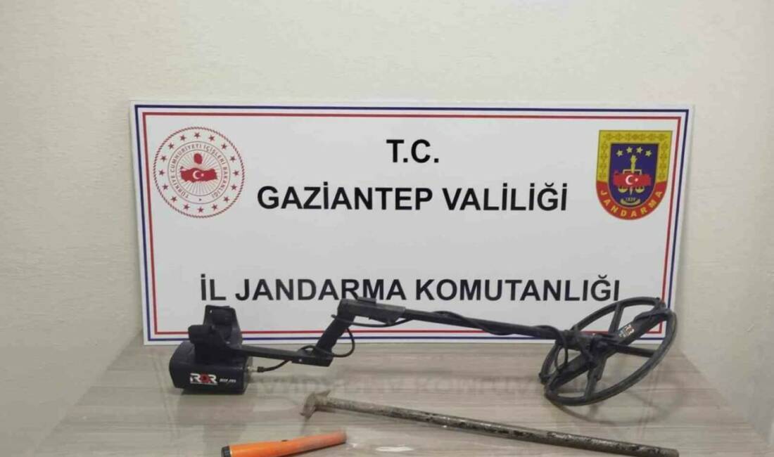 Gaziantep’te define bulmak amacıyla izinsiz kazı yaptığı tespit edilen 2
