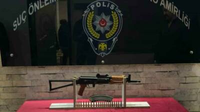 Gaziantep’te 1 adet tüfek ile 21 adet fişek ele geçirildi,