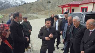 Gölbaşı Kaymakamı Kadir Algın, İl Genel Meclis üyeleri ve beraberindeki