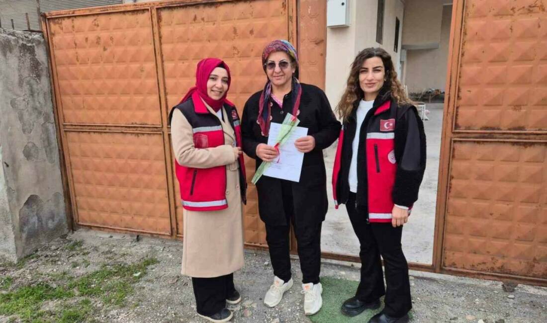 Adıyaman’ın Gölbaşı ilçesinde 8 Mart Dünya Kadınlar Günü dolayısıyla evde