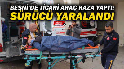 Adıyaman’ın Besni ilçesine bağlı Üçgöz köyü yakınlarında meydana gelen trafik