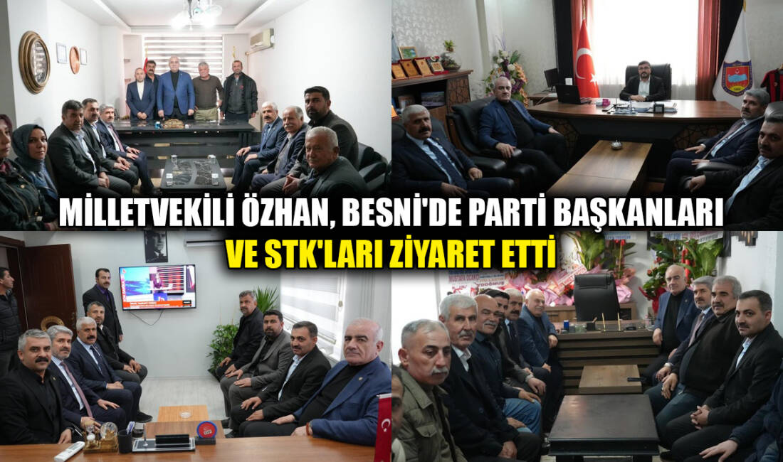 Ak Parti Adıyaman Milletvekili Hüseyin Özhan, beraberindeki heyetle birlikte MHP
